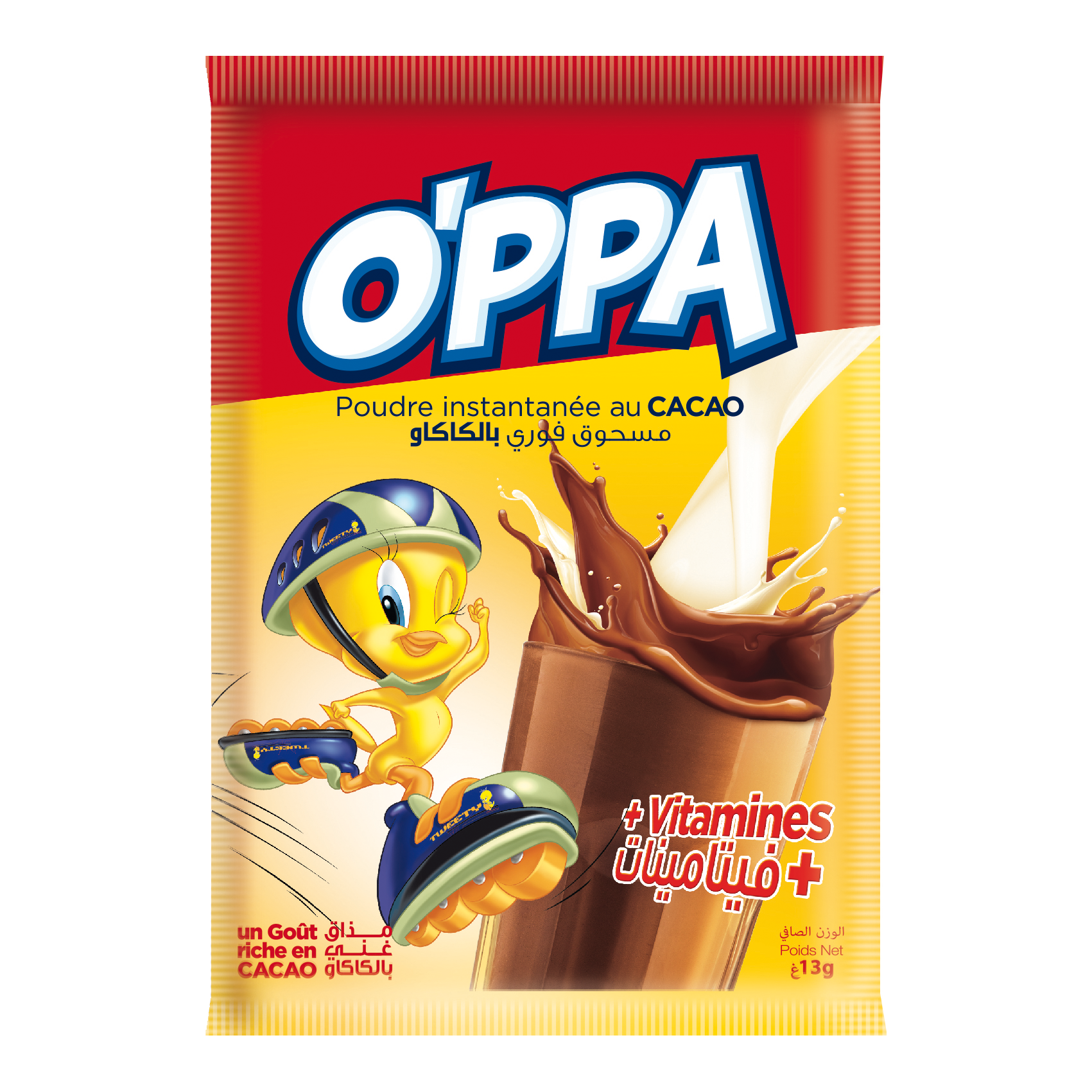 Sachet OPPA 13g: 4 présentoirs * 50 sachets 