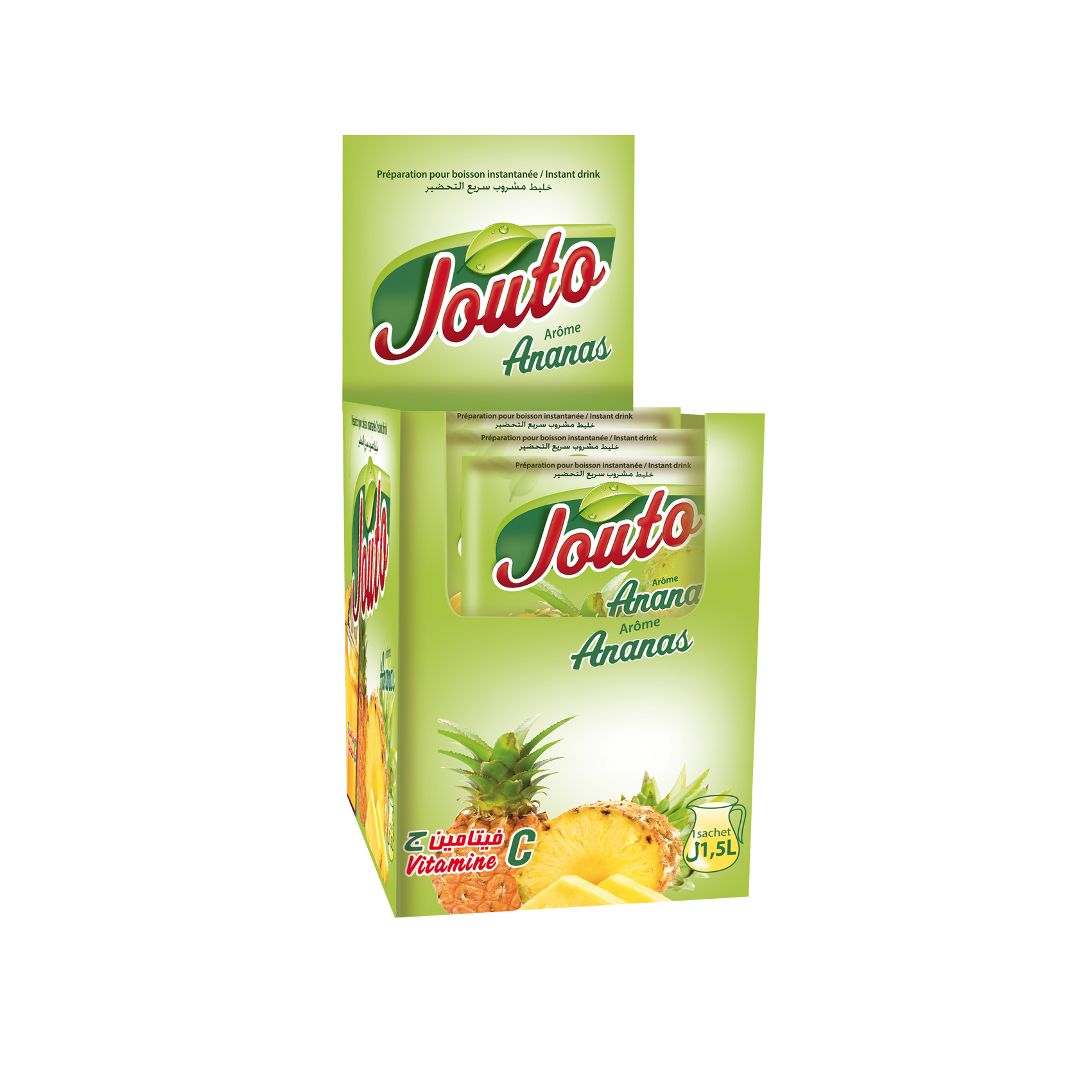 Jouto Ananas: 8 présentoirs de 24 sachets