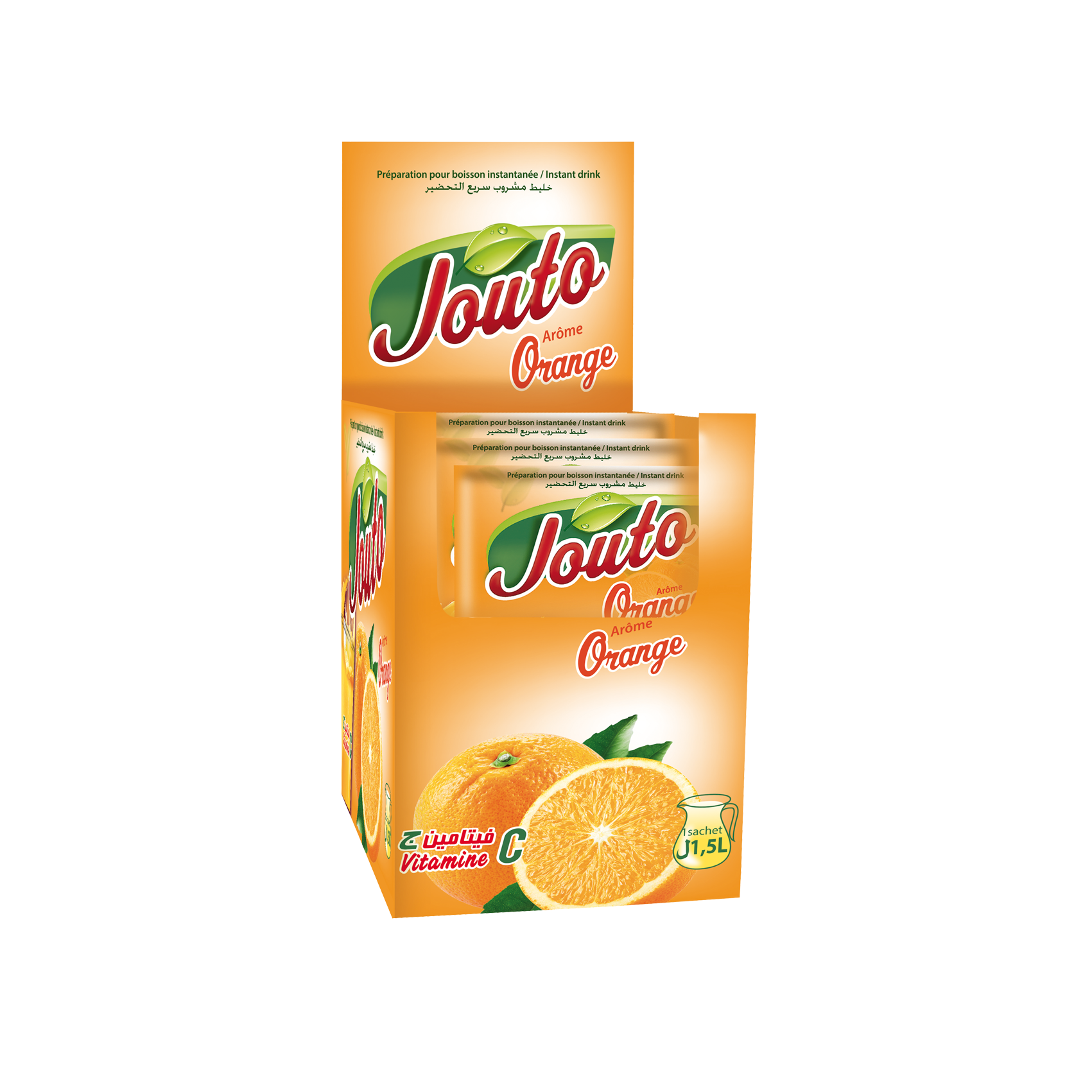 Jouto Orange: 8 présentoirs de 24 sachets