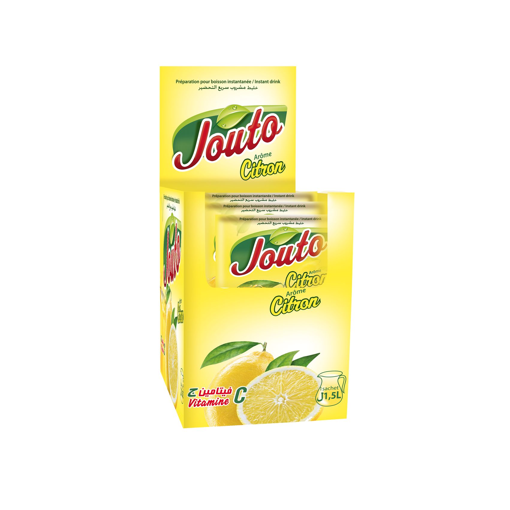 Jouto Citron: 8 présentoirs de 24 sachets