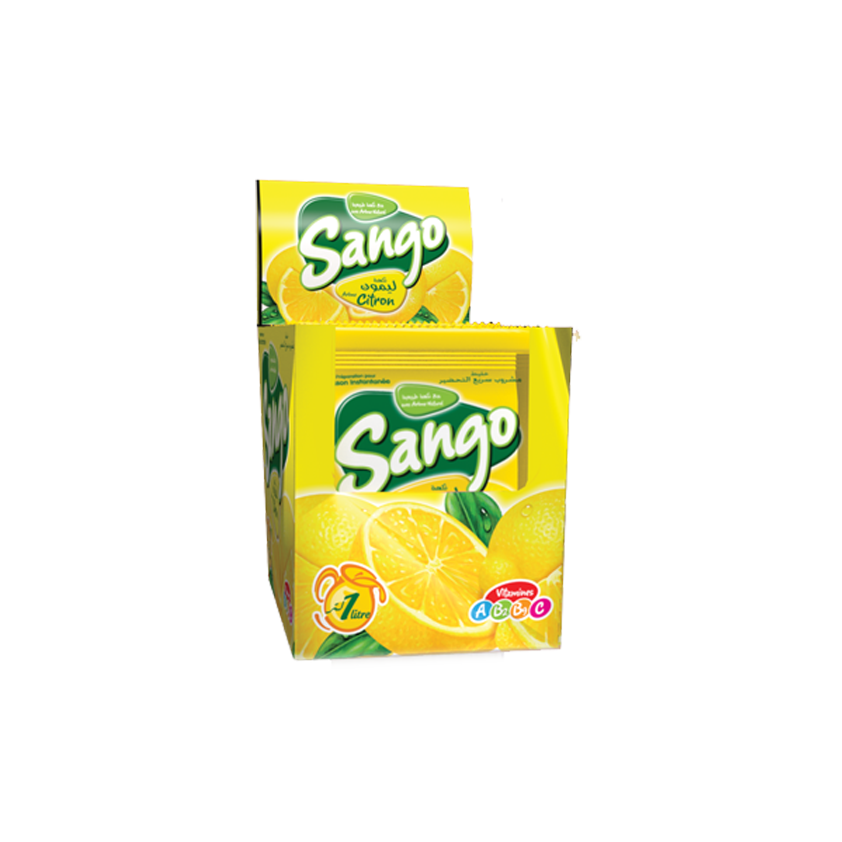 Sango Citron: carton de 10 présentoirs de 12 sachets