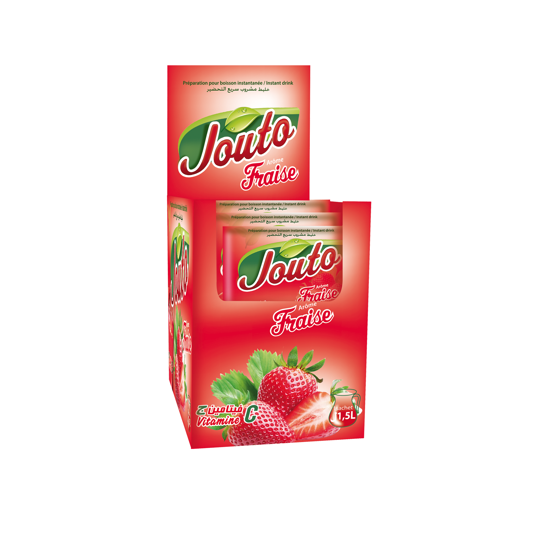 Jouto Fraise: 8 présentoirs de 24 sachets