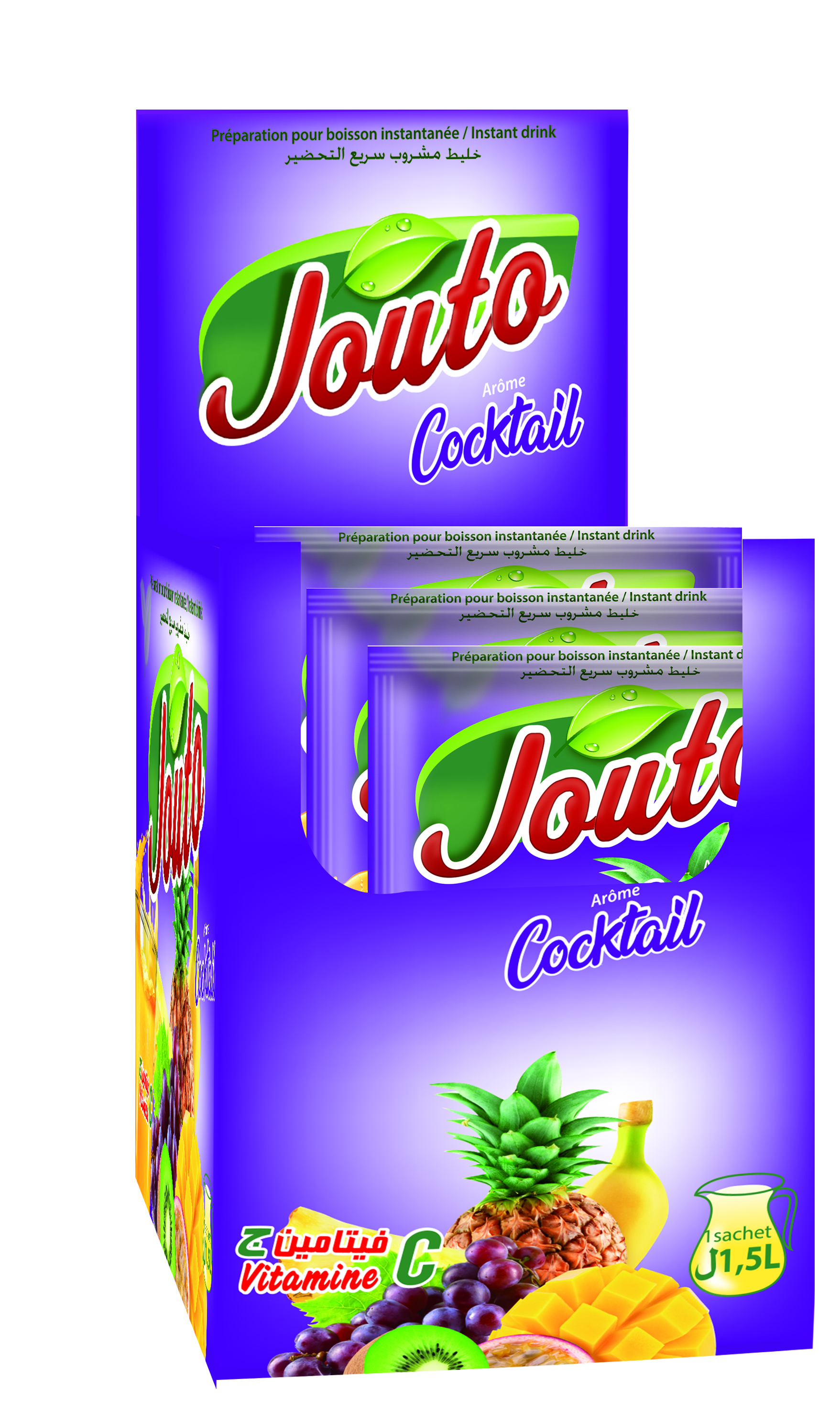 Jouto cocktail: 8 présentoirs de 24 sachets