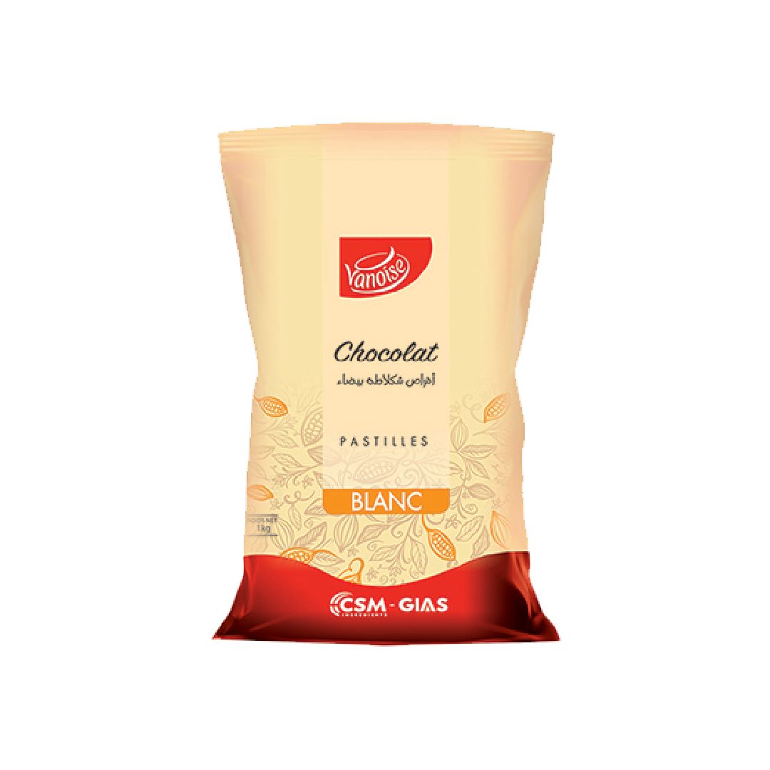 Pastille de chocolat blanc  5*1 kg