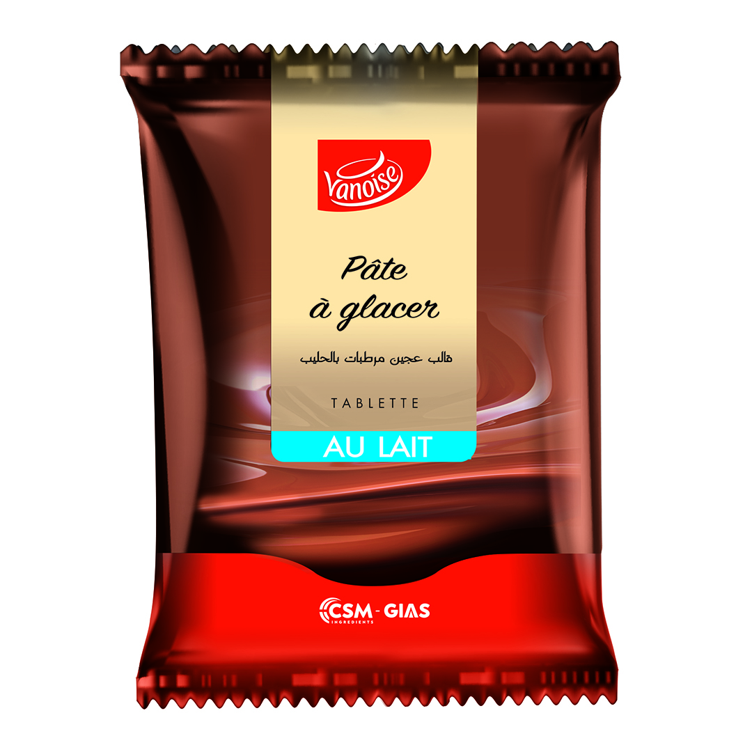 Pâte à glacer Tablette au lait 10* 1 kg 
