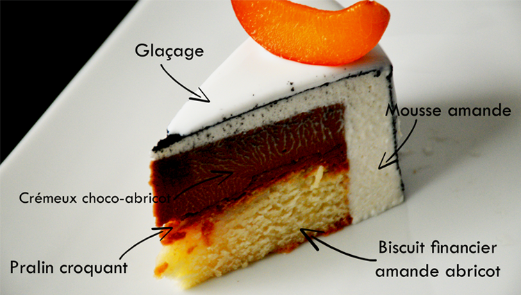 Almond & apricot dessert