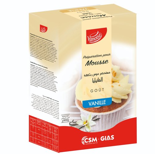Mousse vanille de 800 gr