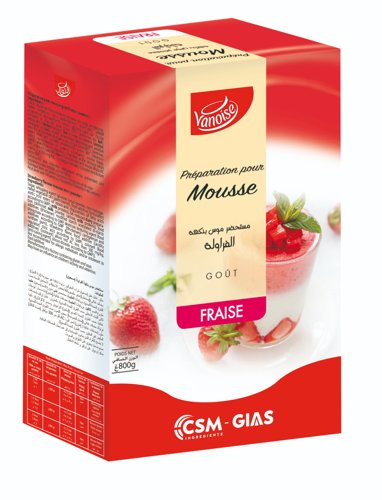 Mousse Fraise de 800 gr