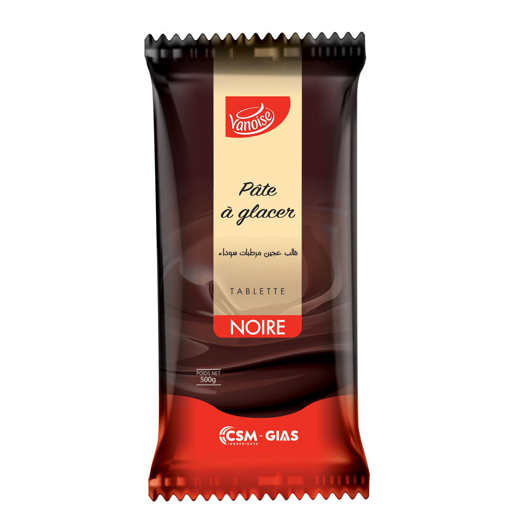 Pâte à glacer Tablette noire 10 * 500g