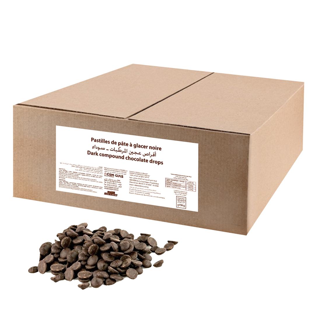 Compound chocolate drops 5 kg box