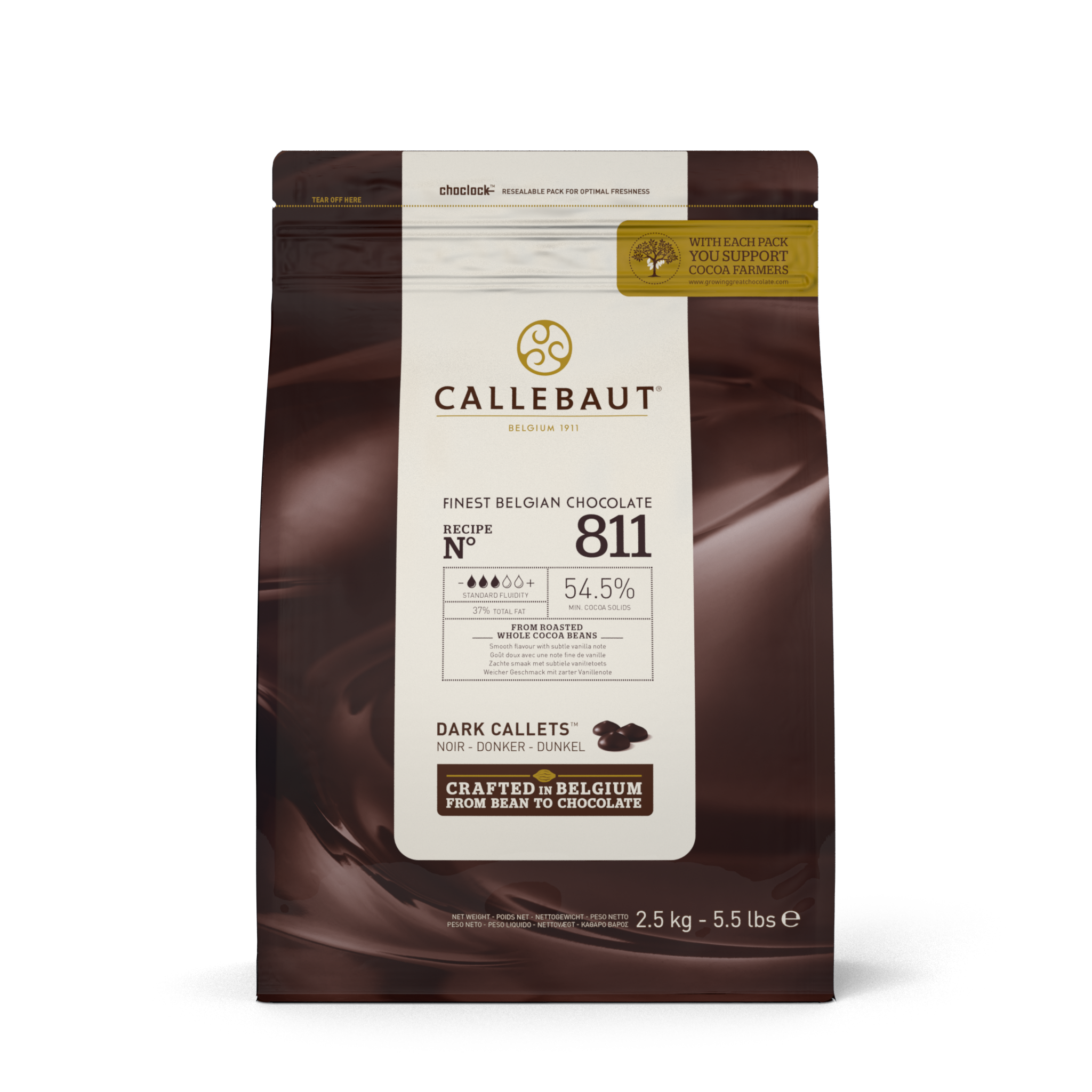 Drops chocolat noir Callebaut sachet 2.5 kg