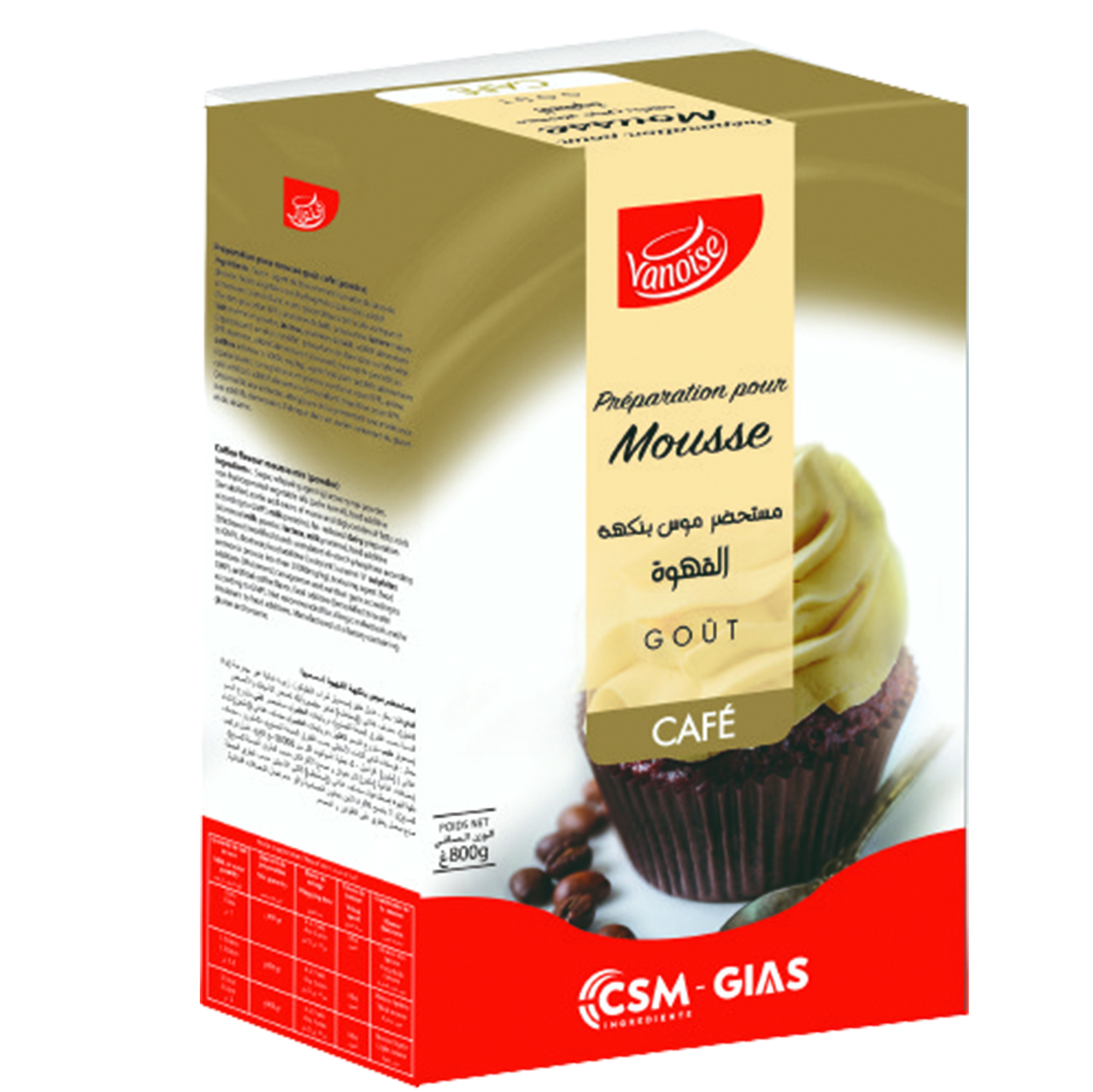 Préparation pour mousse café  800 g